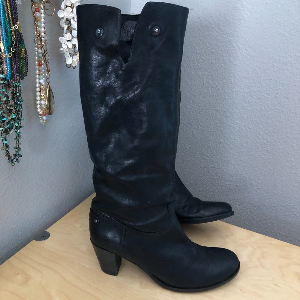OXS Fiocchi Heeled Boots Women’s size EU 38 US 8 Black Safety Made in Italy